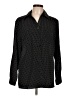 Notations Polka Dots Black Long Sleeve Button-Down Shirt Size L - photo 1