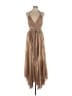 Alice + Olivia 100% Polyester Metallic Gold Cocktail Dress Size 12 - photo 1