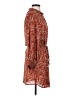 Veronica M. Paisley Brown Casual Dress Size S - photo 4