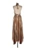 Alice + Olivia 100% Polyester Metallic Gold Cocktail Dress Size 12 - photo 2