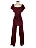 Almost Famous Solid Burgundy Jumpsuit Size S - photo 1