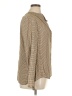 Zara Houndstooth Tan Long Sleeve Blouse Size XL - photo 4