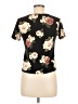 Assorted Brands Floral Black Short Sleeve T-Shirt Size M - photo 2