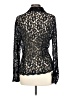 Jkara 100% Polyester Solid Black Long Sleeve Blouse Size L - photo 2