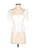 Assorted Brands White Short Sleeve Blouse Size XXS (estimated) - photo 1