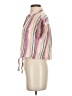 Rails Stripes Pink Short Sleeve Blouse Size XS - photo 5