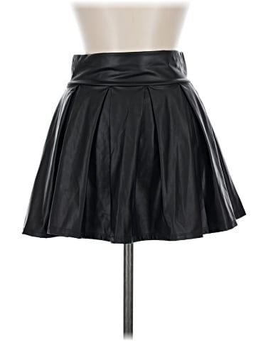 Spirit Faux Leather Skirt (view 2)
