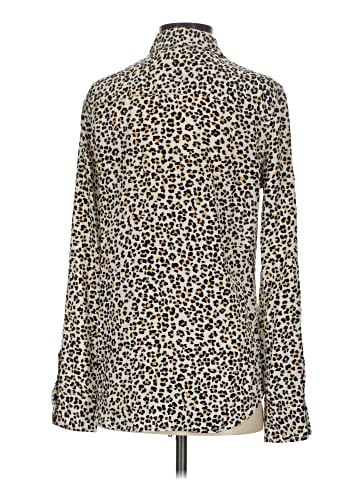 Equipment Long Sleeve Silk Top (view 2)