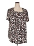 Shein Curve Black Short Sleeve Blouse Size 18 Plus (3) - photo 1