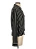 another story Stripes Black Long Sleeve Blouse Size S - photo 4