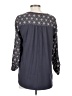 One September 100% Rayon Black Gray 3/4 Sleeve Blouse Size XS - photo 2