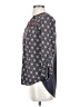 One September 100% Rayon Black Gray 3/4 Sleeve Blouse Size XS - photo 5