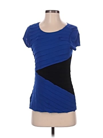 Black Saks Fifth Avenue Short Sleeve Top (view 1)
