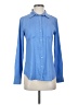 Ann Taylor 100% Polyester Blue Long Sleeve Blouse Size XS - photo 1