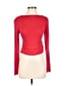 Shein Red Long Sleeve Top Size 4 - photo 1
