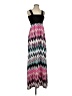 Crystal Doll 100% Polyester Chevron-herringbone Pink Casual Dress Size 1 - photo 1