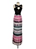 Crystal Doll 100% Polyester Chevron-herringbone Pink Casual Dress Size 1 - photo 2
