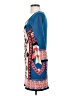 Flying Tomato 100% Polyester Graphic Blue Casual Dress Size S - photo 5