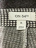 On 34th Chevron-herringbone Gray White Casual Pants Size XL - photo 4