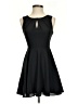 Express 100% Polyester Solid Black Cocktail Dress Size 0 - photo 1