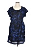 Gap Outlet 100% Polyester Paisley Blue Casual Dress Size L - photo 1