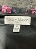 Koko + Mason 100% Polyester Black Long Sleeve Blouse Size XL - photo 7