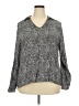 Foxcroft Gray Long Sleeve Blouse Size 20 - photo 1
