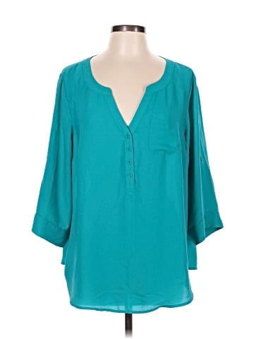 Torrid 3/4 Sleeve Blouse (view 1)