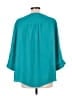 Torrid 100% Polyester Teal 3/4 Sleeve Blouse Size Lg Plus (0) - photo 2