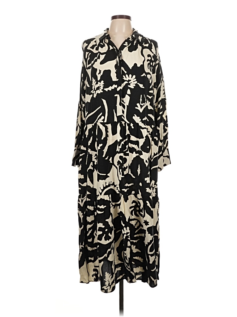 Pre-owned H&m Casual Dress In Black