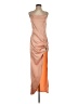 Cider Color Block Orange Cocktail Dress Size S - photo 1