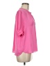 Current Air 100% Polyester Pink Short Sleeve Blouse Size M - photo 4