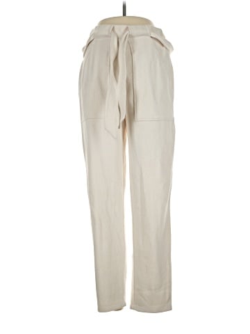 Madewell Brushed Herringbone Jacquard Tie-Waist Tapered Pants (view 1)