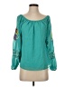VAVA by Joy Han 100% Polyester Teal Long Sleeve Blouse Size XS - photo 1