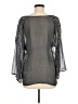 Language Gray 3/4 Sleeve Blouse Size M - photo 2
