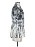 Harlow Zee 100% Polyester Tie-dye Gray Long Sleeve Blouse Size S - photo 4