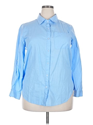 Misslook Long Sleeve Button-Down Shirt (view 1)