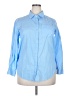 Misslook 100% Cotton Blue Long Sleeve Button-Down Shirt Size 3X - photo 1