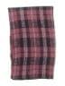 Free People 100% Polyester Plaid Burgundy Pink Scarf One size - photo 2