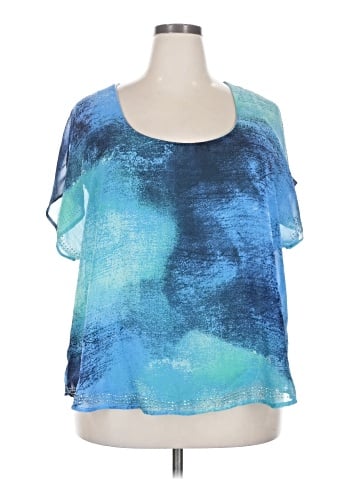 One World Short Sleeve Blouse (view 1)