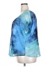 One World 100% Polyester Blue Short Sleeve Blouse Size 2X - photo 5
