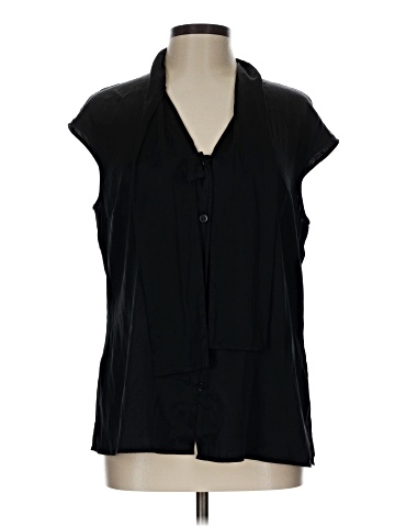 St. John Sleeveless Button-Down Shirt (view 1)