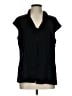 St. John Black Sleeveless Button-Down Shirt Size 13 - photo 1