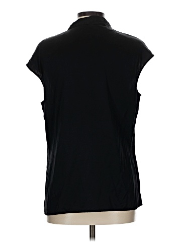 St. John Sleeveless Button-Down Shirt (view 2)