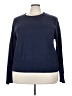 Lularoe 100% Acrylic Solid Blue Pullover Sweater Size 3X - photo 1