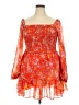 1.State 100% Polyester Floral Orange Cocktail Dress Size XXL - photo 1