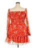 1.State 100% Polyester Floral Orange Cocktail Dress Size XXL - photo 2
