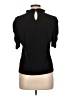 CeCe 100% Polyester Black Short Sleeve Top Size L - photo 2