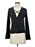 Veronica M. Black Long Sleeve Blouse Size XS - photo 1