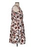 Speed Control 100% Polyester Print Tan Ivory Casual Dress Size M - photo 4